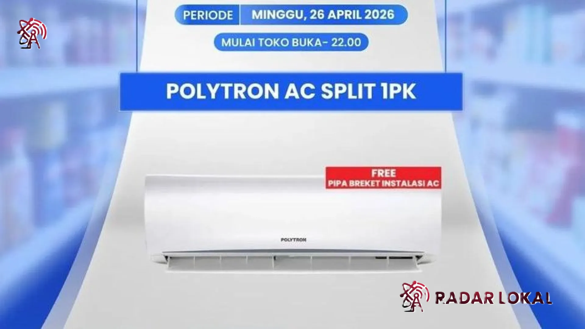 Strategi Belanja Cerdas di Transmart Full Day Sale: AC Polytron 1 PK Kini Turun Harga Hingga Rp 1,3 Juta!