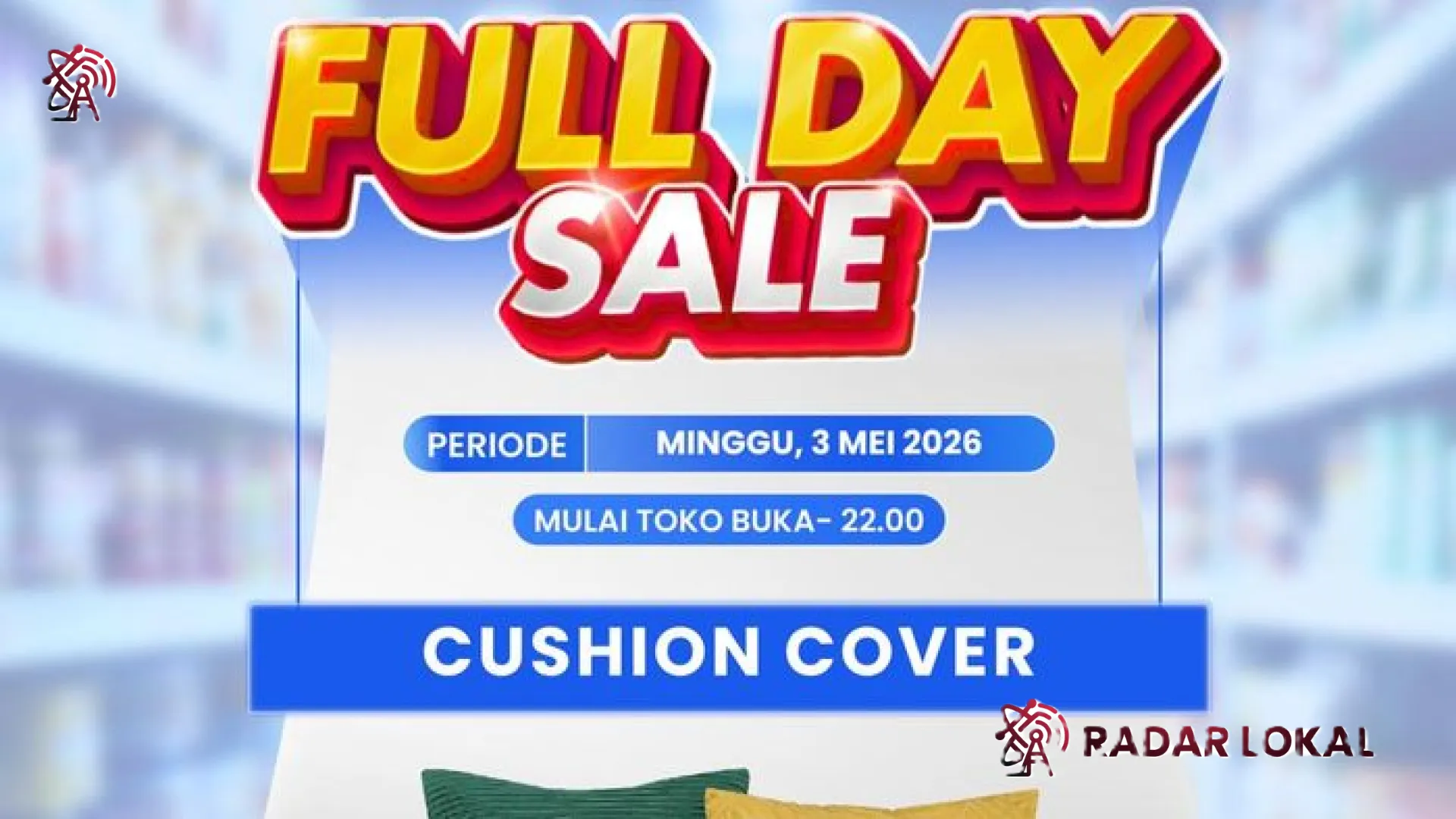 Obral Gila-Gilaan! Sarung Bantal Sofa Mewah Cuma Rp 20 Ribu di Transmart Full Day Sale
