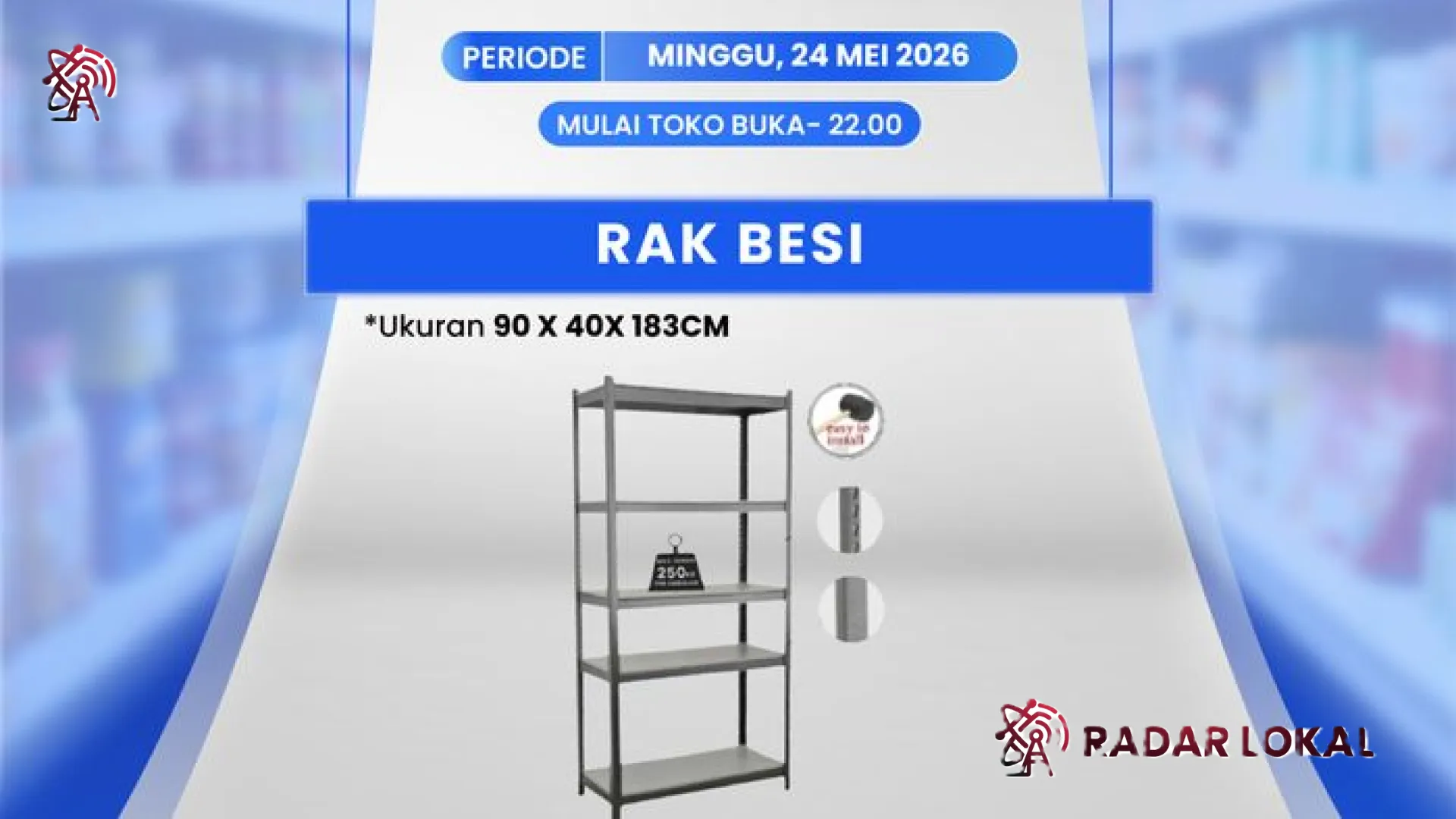 Gebrakan Transmart Full Day Sale 2026: Rak Besi Serbaguna Turun Harga Drastis Jadi Rp 800 Ribuan!