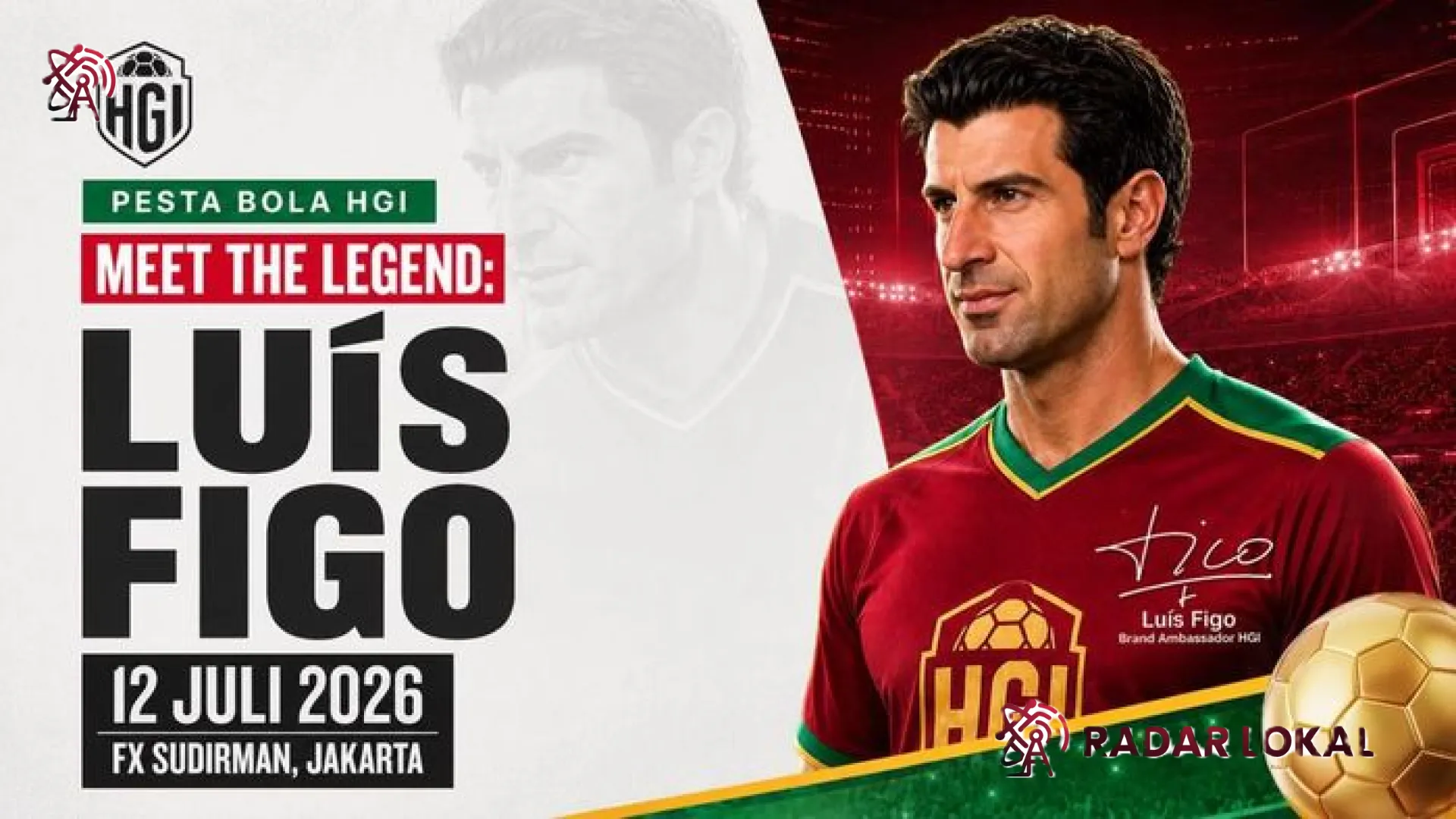Legenda Sepak Bola Luis Figo Resmi Jadi Brand Ambassador HGI, Siap Gebrak Jakarta dalam Kampanye Mind Sport 2026