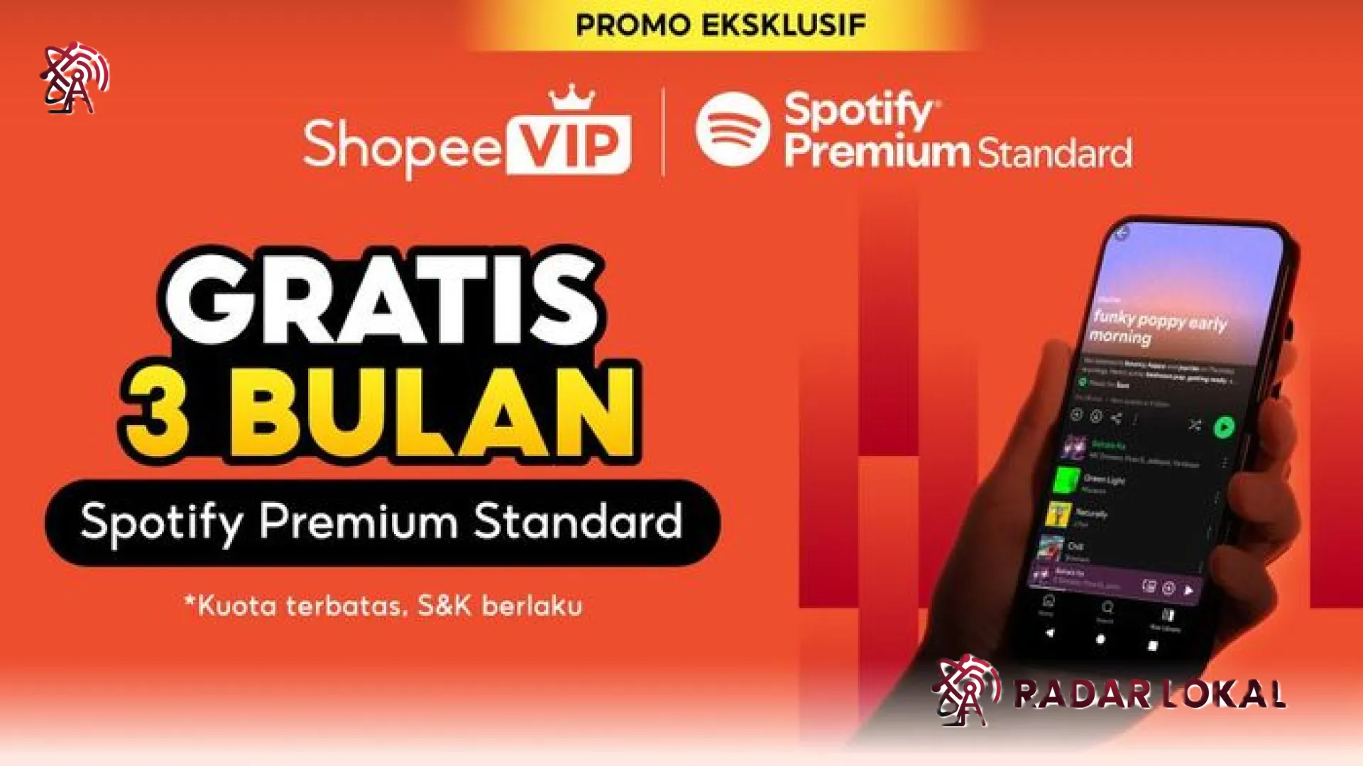 Kolaborasi Eksklusif Shopee VIP dan Spotify: Nikmati Layanan Premium Gratis 3 Bulan, Ini Caranya!