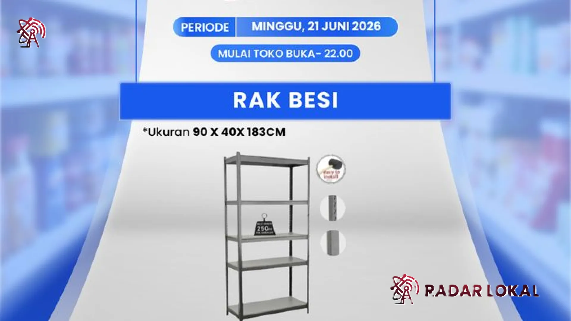 Strategi Belanja Hemat: Transmart Full Day Sale Hadirkan Rak Besi Kokoh dengan Harga di Bawah Satu Juta!
